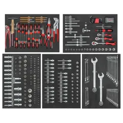 GEDORE R22350012 Werkzeug-Satz 5xCT-Module 273tlg