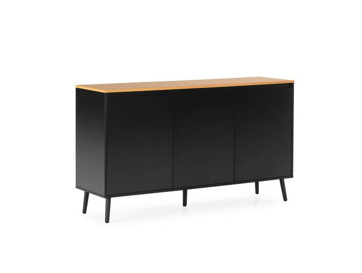 SIDEBOARD Desi 3 türen schwarze Farbe