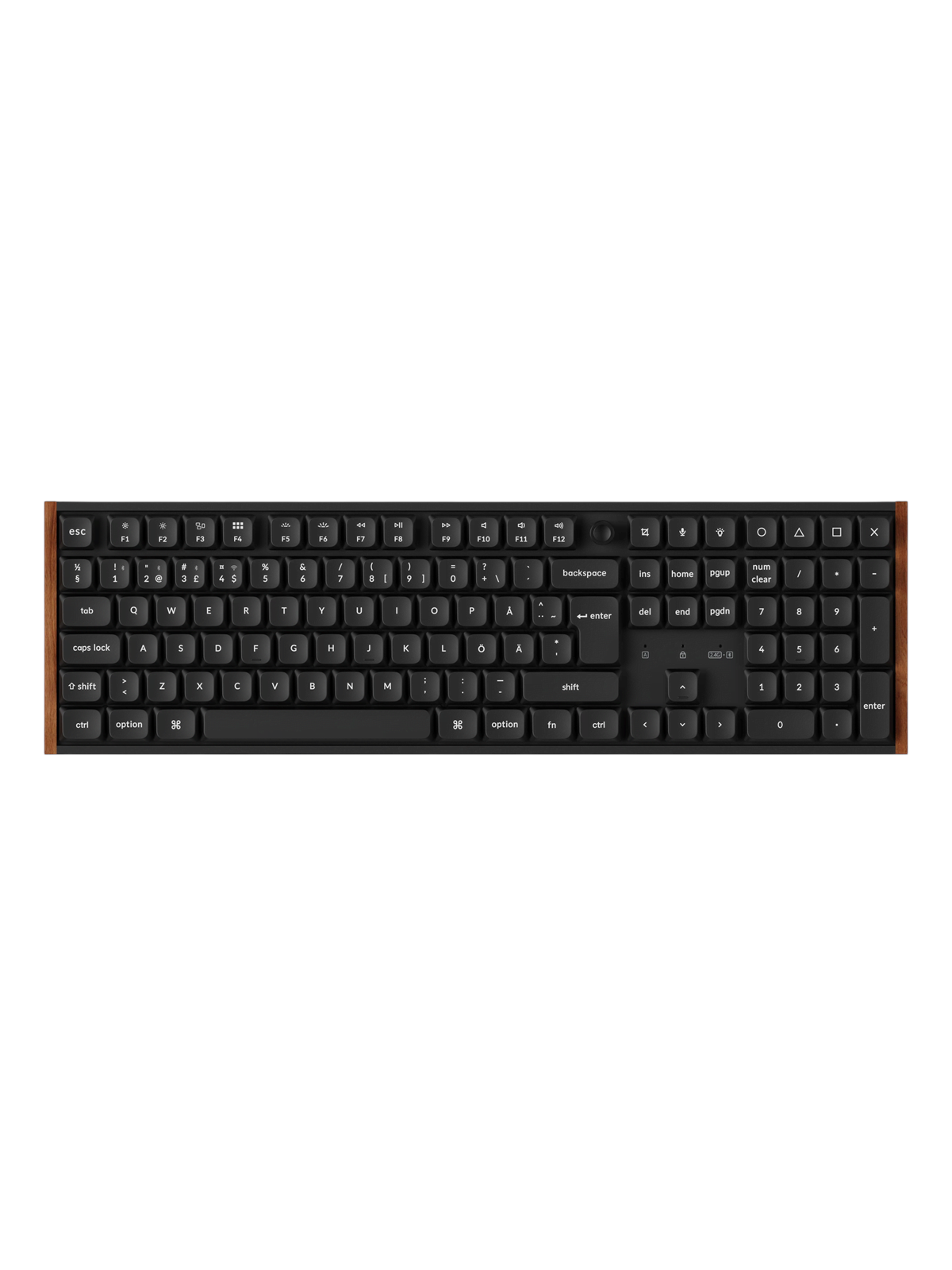 Keychron K5 Ultra SE 100% 8K Keychron Milk POM Red - Gaming Tastatur - Full-Size - Nordic ISO - Schwarz