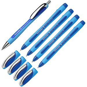 Schneider Kugelschreiber Slider Memo XB blau, 50-150275, inklusive Kugelschreiber Rave, 5 Stück