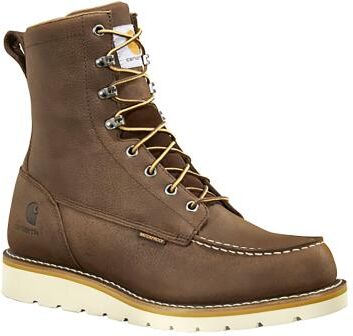 "Carhartt 8"" Waterproof Moc Soft Toe Wedge Boot - Mens 9 Brown Boot Medium"