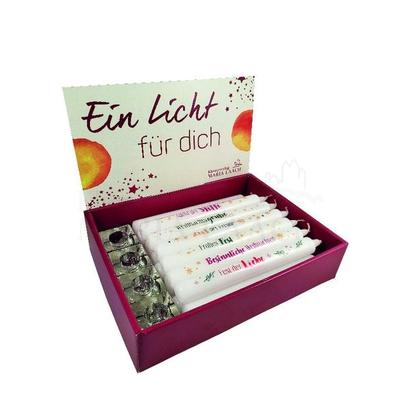 Kerzen-Display »Ein LIcht für dich« - Weihnachten, gefüllt mit 24 Kerzen, je 4 x 871341, 871342, 871343, 871344, 871345, 871346