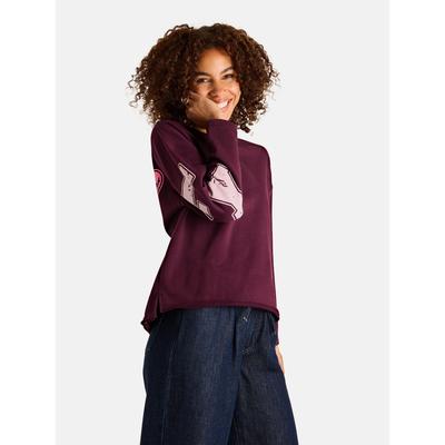 Sweatshirt LIEBLINGSSTÜCK "KiaL", Damen, Gr. XS, 394, fig, 80% Baumwolle, 20% Polyester, gerade, Rundhals, Sweatshirts Sweatshirt, mit 80% Baumwolle