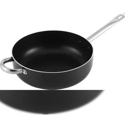 CS KOCHSYSTEME, SOLARIS PRO Schmorpfanne 24 cm Ø, Antihaftbeschichtung, induktionsgeeignet, backofenfest