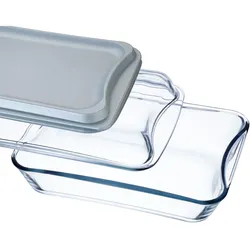 SIMAX Borosilikatglas Brat- und Backschale Pfanne mit Glasdeckel 23/32/11,5 cm 2...