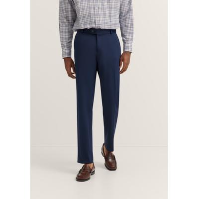 Anzughose BUGATTI "Regular Fit", Herren, Gr. 50, Normalgrößen, blau (370, blau), 66% Polyester, 21% Viskose, 10% Polyamid, 3% Elasthan, unifarben, regular fit, Hosen Anzughose, Jersey-Artikel mit Stretch