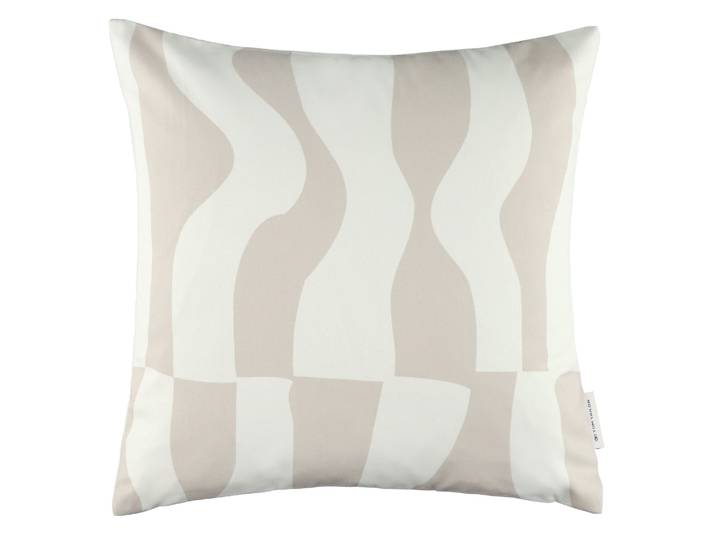 Kissenbezug TOM TAILOR HOME Modern Waves , beige, B:45cm H:1cm L:45cm, Polyester, Baumwolle, Polyester, Kissenbezüge, Kissenbezug, modernes Wellenmotiv