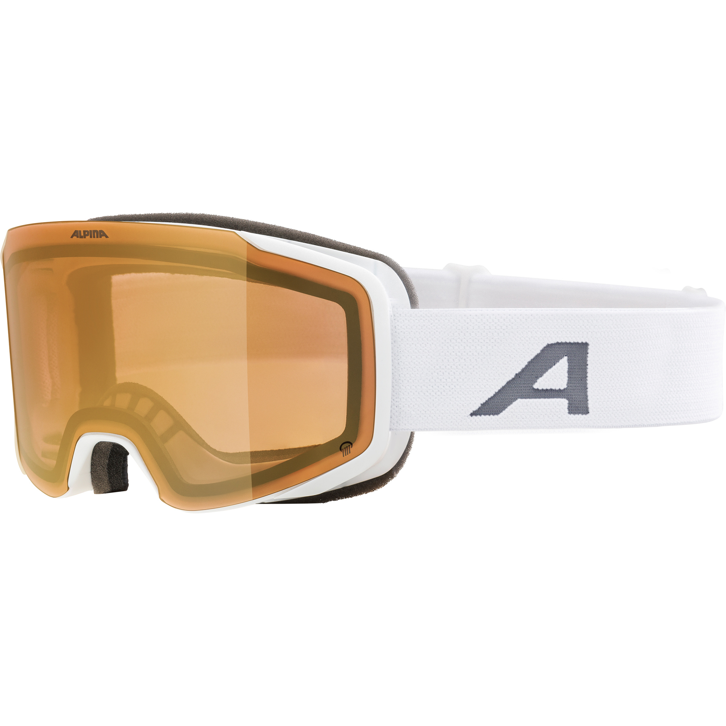 Alpina Taos Q Skibrille Skibrillen weiss Größe M Skifahren | Freeride