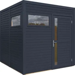 Bertilo Gartenhaus Cubus 2 - 19 mm anthrazit