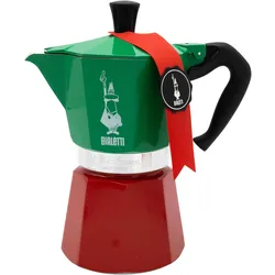 Bialetti Moka 6 Tassen Italia, Espressokocher, Grün