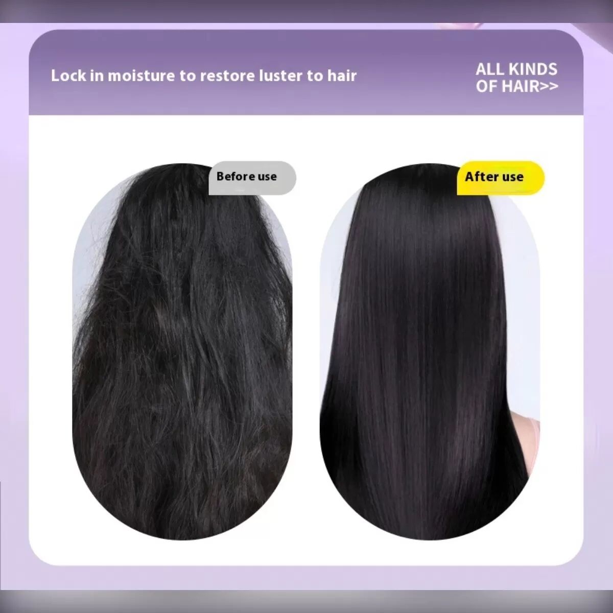 INF Cat Paw tragbare kabellose Haarglättungsbürste mit LCD-Display, 4 Heizstufen, Glätten und Locken Creme