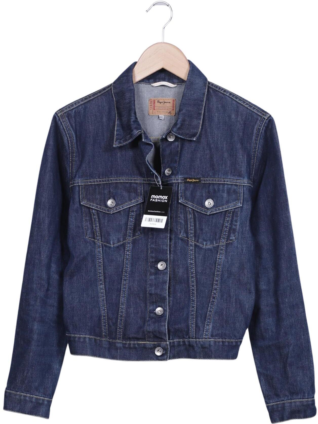 Pepe Jeans Damen Jacke, Blau, Gr. XL, Baumwolle - Second Hand