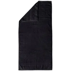 Vossen Duschtuch Tomorrow 67 x 140 cm Baumwolle Schwarz