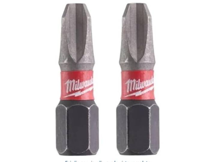 Milwaukee Bit 4932430863 (2) 25 mm PZ2 Shockwave GEN II, 1 stuk