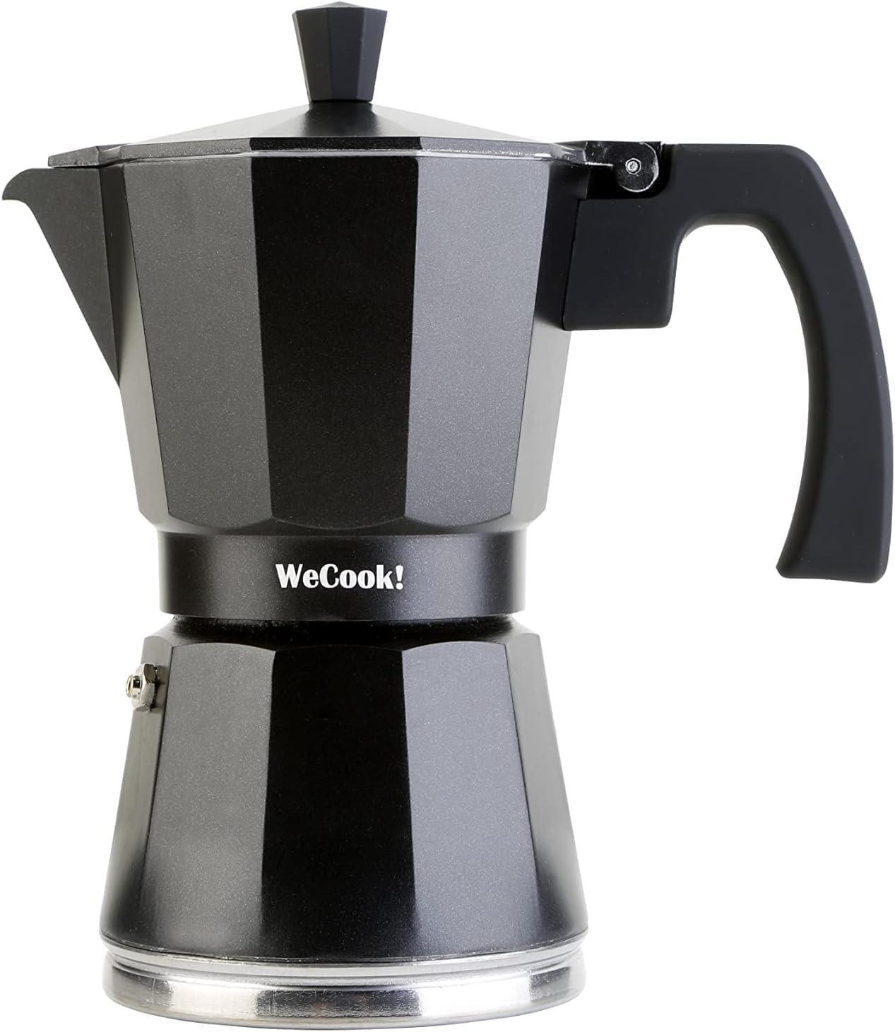 WECOOK 12 espressokannetjes Italiaans model geschikt voor inductie RVS