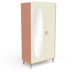 demeyere Kleiderschrank Suzie 93 x 50 cm Lack Orange Apricot
