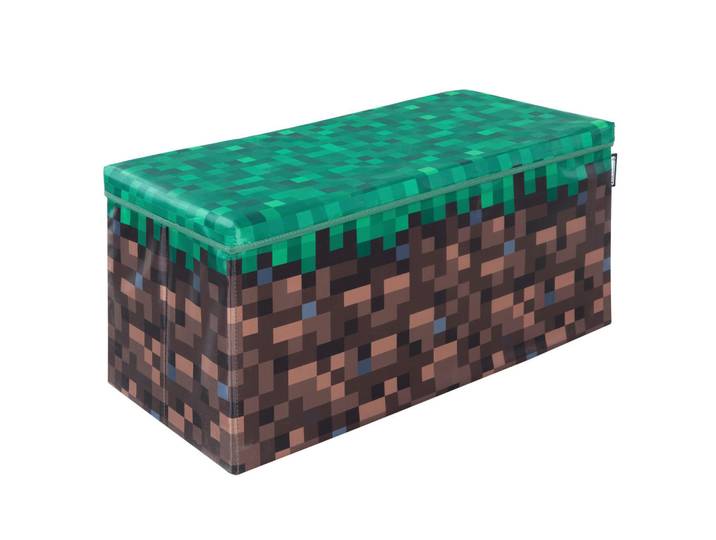 Minecraft Sitzbox, Mehrfarbig, Papier, Gaming, 30x60x30 cm, faltbar, als Aufbewahrungsbox verwendbar, Stauraum, stapelbar, Wohnzimmer, Sessel, Hocker & Hockerbänke, Sitzwürfel