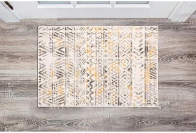 The Curated Nomad Midtown Geometric Distressed Bohemian Rug
