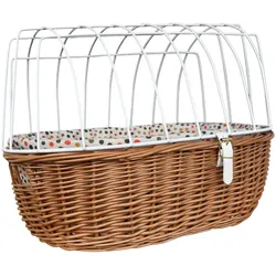 Aumüller Fahrrad-Tierkorb Classic, mit Polstereinlage, L: 52 cm - Gepäckträgermontage