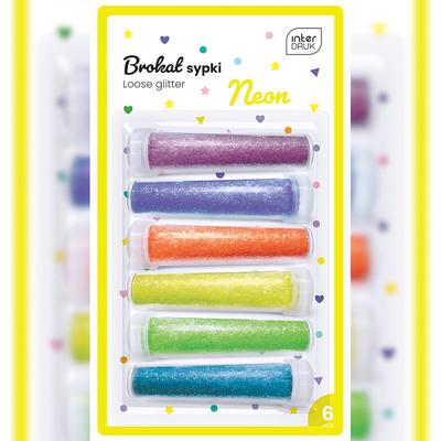 Interdruk Loser Glitter/Glitzer 6x7g Neon