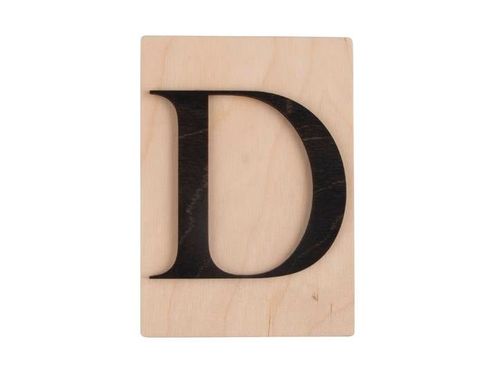 Holz-Buchstabe D, FSC Mixed Credit