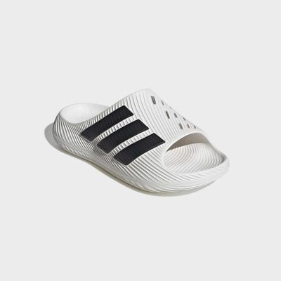 Badesandale ADIDAS SPORTSWEAR "PURECHILL SLIDES", Herren, Gr. 47, schwarz-weiß (core weiß, core schwarz, core schwarz), Synthetik, Schuhe, Badelatschen