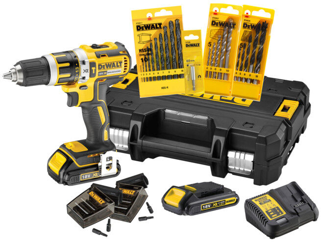 Jeu de perceuses à percussion DEWALT 18V 1,5 Ah avec accessoires DCK795S2T-QW (DCK795S2T-QW)