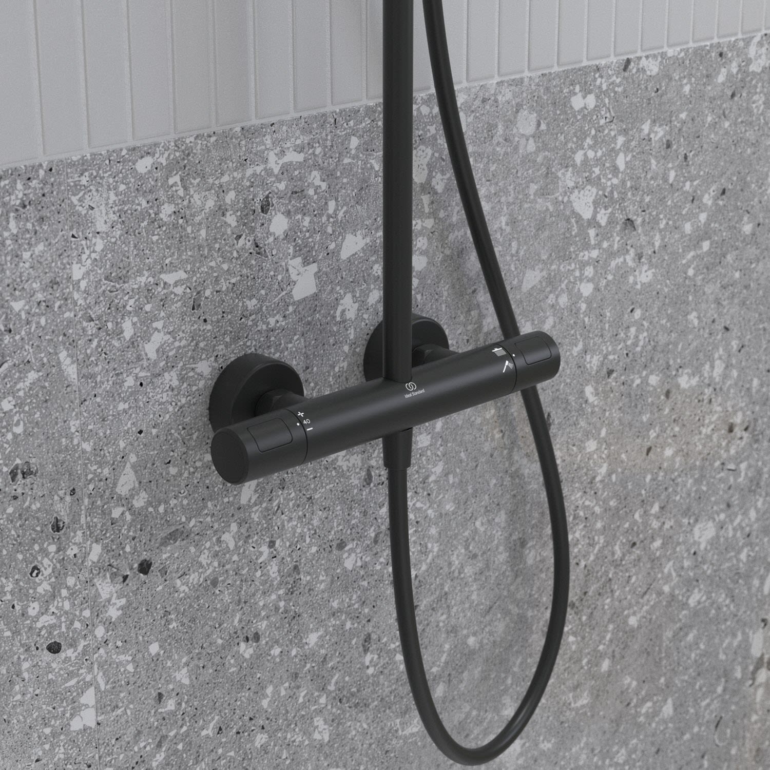 Ideal Standard Duschsystem mit Brausethermostat Aufputz