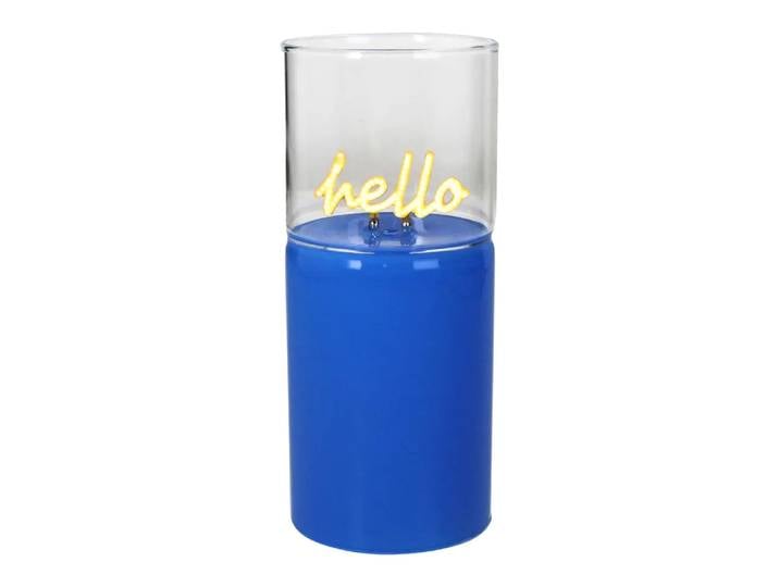 LED Deko-Figur Nellina, Hd Collection, blau, Glas