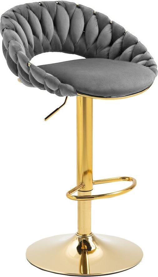 Just Sit Verstelbare barkruk, grijs, elegant loft-stijl