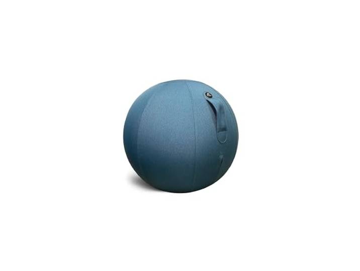Alba - MHBall B – Polyvinylchlorid – robust und bruchsicher – ergonomischer Sitzball für Büro – Entenblau