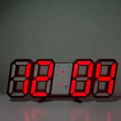 Perfect Picks Market LED Digital Wall Clock With Alarm, Date & Temperature Display For Home & Office 06