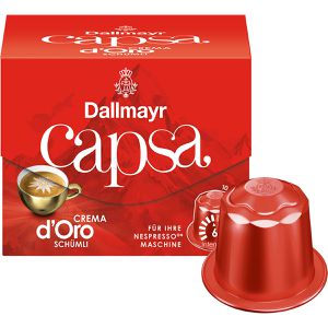 Dallmayr Kaffeekapseln Capsa Crema d' Oro Schümli, 10 Kapseln, für Nespresso