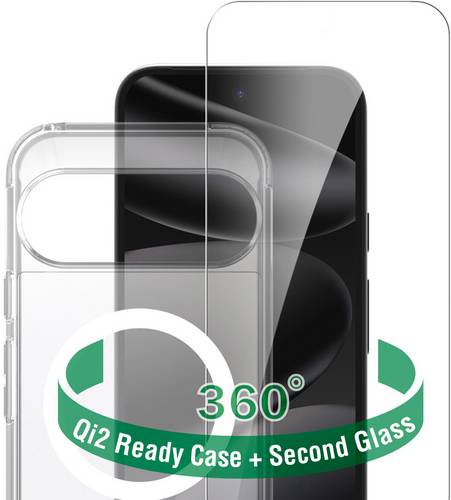 4Smarts 360° Premium Protection Set Hülle + Schutzglas Set Google Pixel 11 Pro XL Transparent Induktives Laden 541863