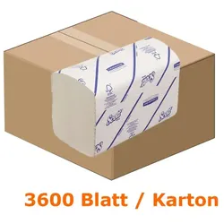 Papierhandtücher Kimberly Clark SCOTT® XTRA Medium Weiß 1 Lagig, I Faltung, AIRFLEX, Interfold 20x31.5 cm