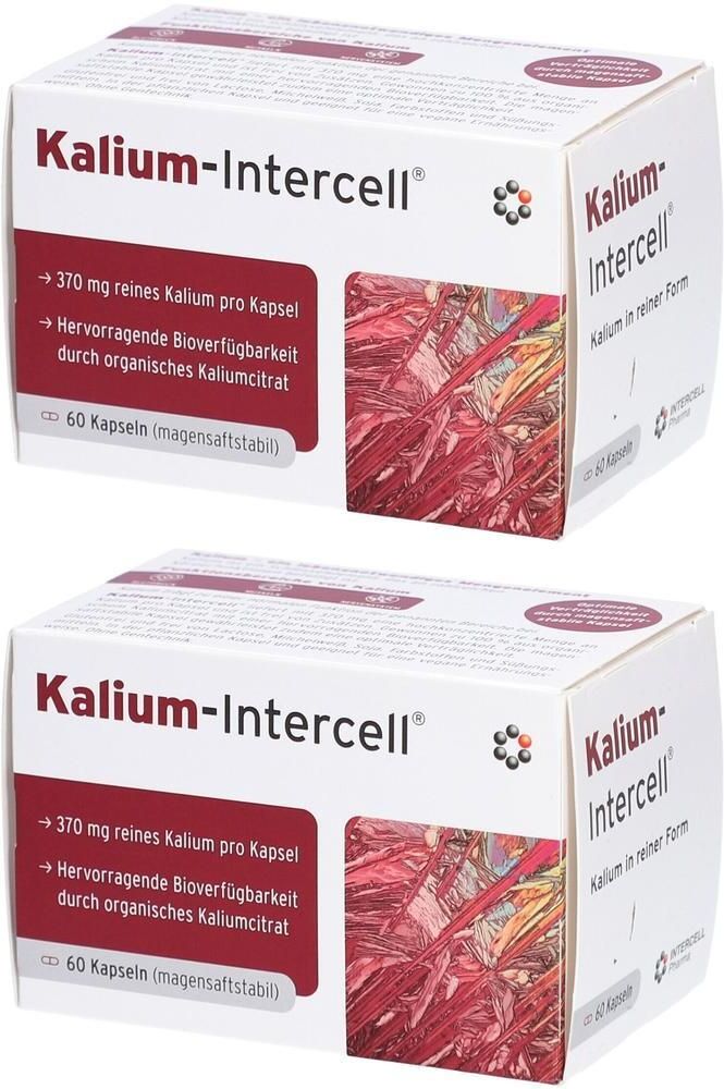 INTERCELL Pharma Kalium-Intercell magensaftresistente Hartkapseln 2x 2x60 St Magensaftresistente