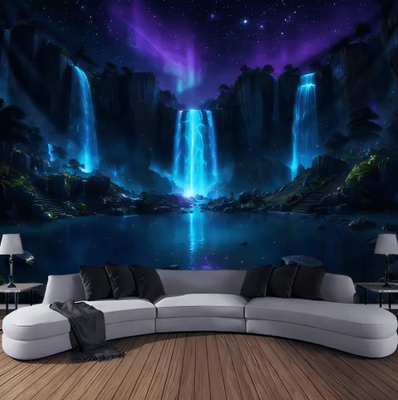 Inspire Picks Ultra Large Waterfall Landscape Tapestry Nature Wall Decor For Living Room & Bedroom 9 180x230cm71x91in