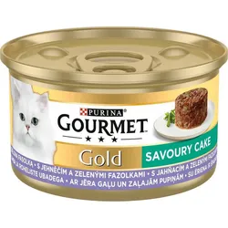 Purina Gourmet Gold Savoury Cake mit Lammfleisch und grünen Bohnen 85g