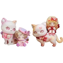 Shenzhen Mabell Animation Development Original Character Sammelfiguren Cat Nizizi-Kitten with you 8 cm Sortiment (6)