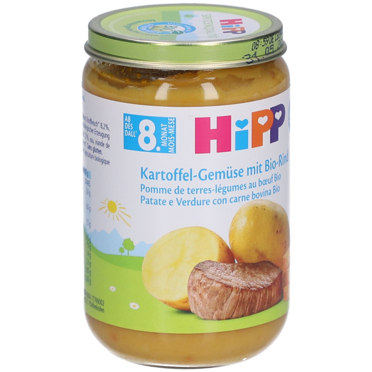 Hipp Kartoffel-Gemüse mit Bio-Rind 220 g Brei