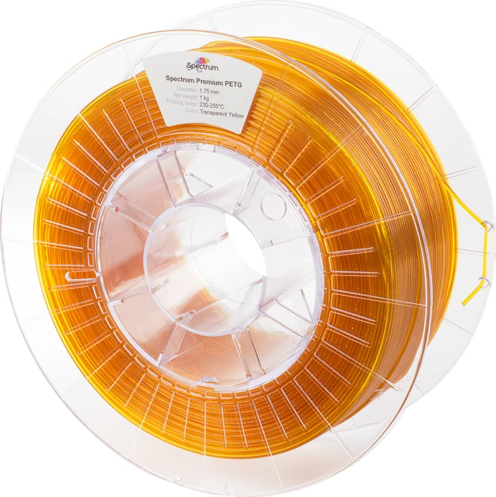 Filament Spectrum Premium PET-G 1.75mm Transparent Yellow 1Kg