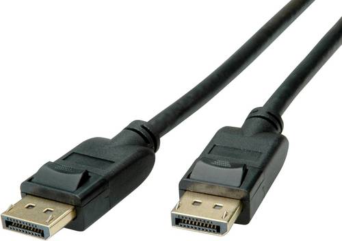Roline DisplayPort Anschlusskabel DisplayPort Stecker, DisplayPort Stecker 3.00 m Schwarz 11.04.5812 Geschirmt DisplayPort-Kabel