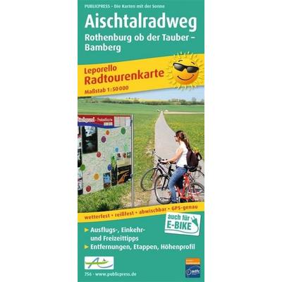 Publicpress Leporello Radtourenkarte Aischtalradweg, Rothenburg ob der Tauber, Bamberg 1:50.000, Sonstige von , KOMPASS Freytag & Berndt,