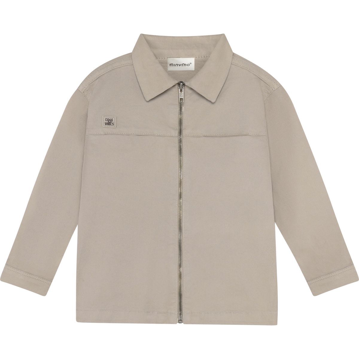 Minymo Shirt LS Twill feather gray (1206) 86 134415-1206-86