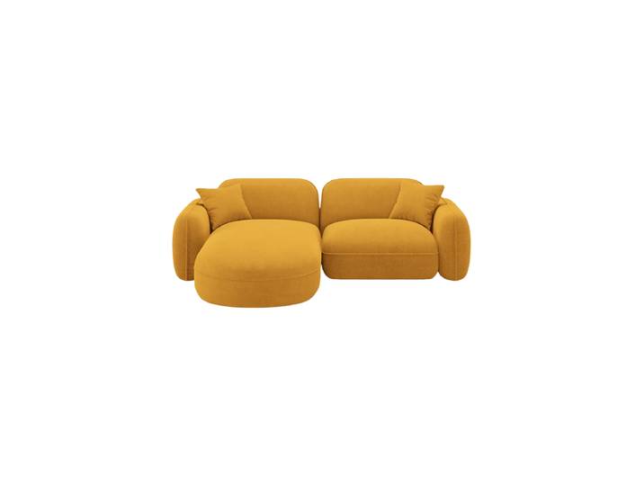 3-Sitzer Design Ecksofa „Lucien“ Strukturstoff Mustard CXL by Christian Lacroix