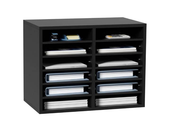 Organisateur de bureau - VEVOR - KL-FC04 - 12 compartiments - 52x30 5x41 cm - Étagère amovible