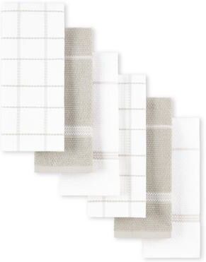 "Martha Stewart Modern Waffle Kitchen Towel Set 6-Pack - 16""x28"""