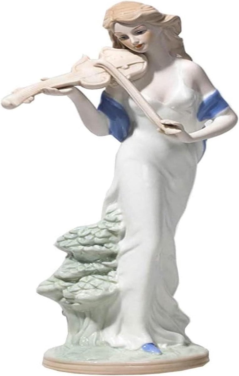 Art Deco Dame Standbeeld voor Woondecoratie van Hars