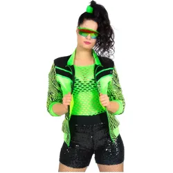 Metamorph 80er Trainingsjacke neongrün (38)