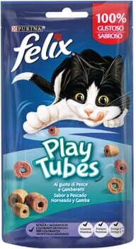 Felix Play Tubes Snack Pescado 8 uds x 50g
